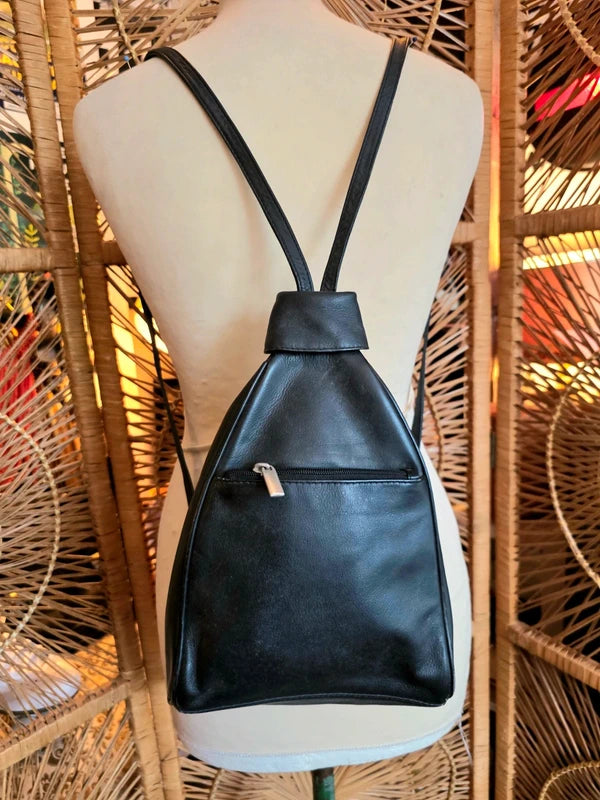 Vintage 90's Leather Backpack