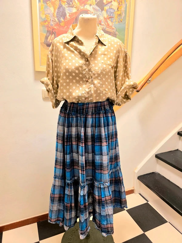 Vintage 80's Classics Silk Polka Dots Shirt