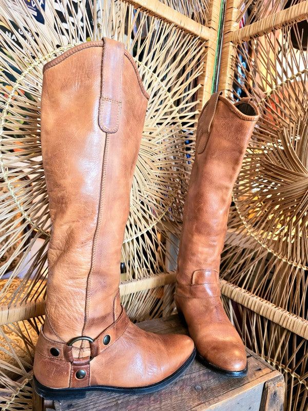 Vintage 70's Leather Moto Boots