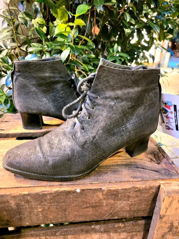 Vintage 80's Revival Ankle Boots