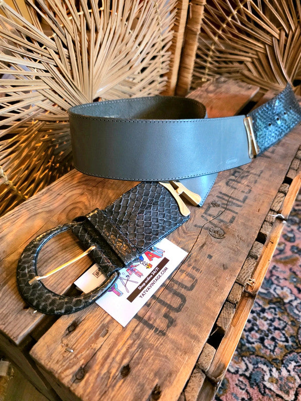 Vintage 80s Robinia Leather Belt