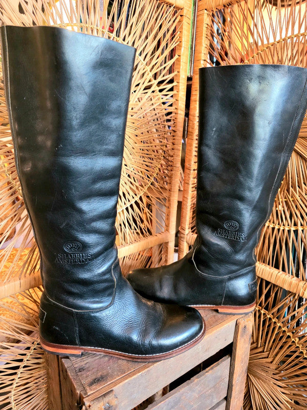 Vintage Shabbies Amsterdam Knee High Leather Boots