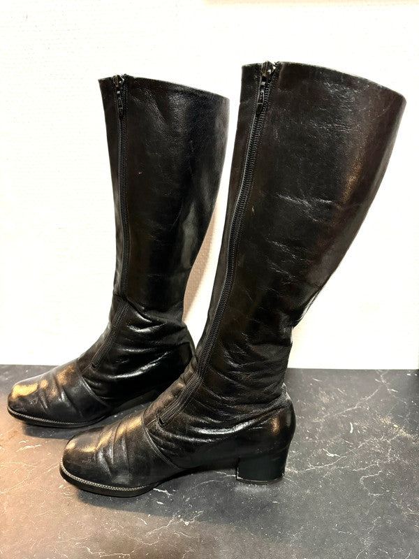 Vintage 80s zip up boots