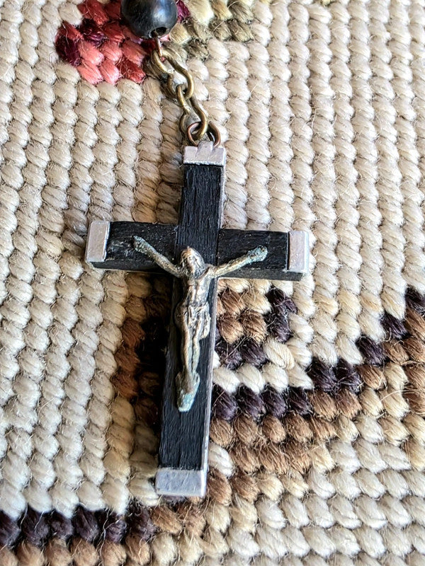 Vintage French Antique Catholic Rosary