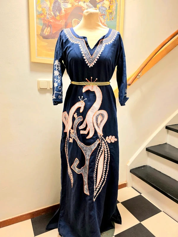 Vintage Kaftan Maxi Dress