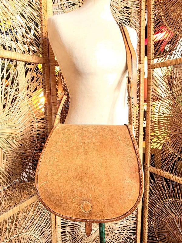 Vintage 70's Saddle Shoulderbag