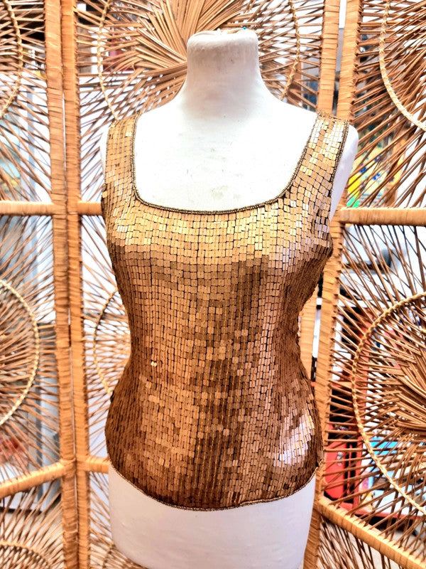 Vintage Sequin Scenario top