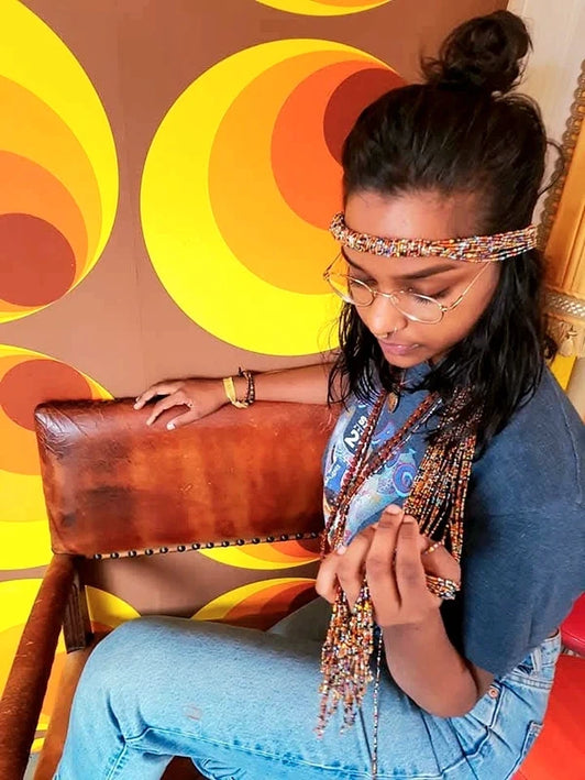 Brand New Boho Beads Tassle Belt