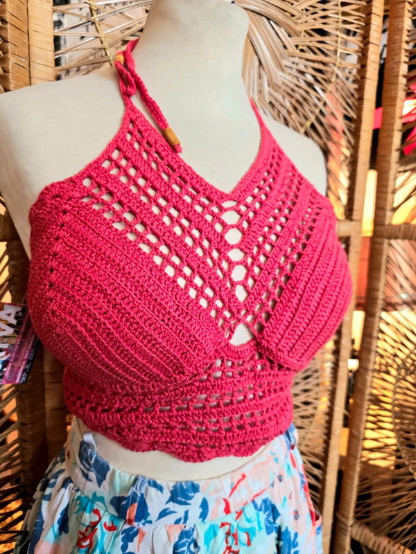 Vintage Crochet Halter Top