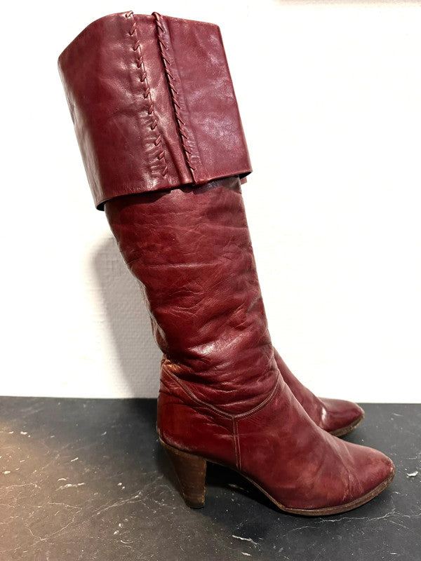 Vintage 80s Pull up boots
