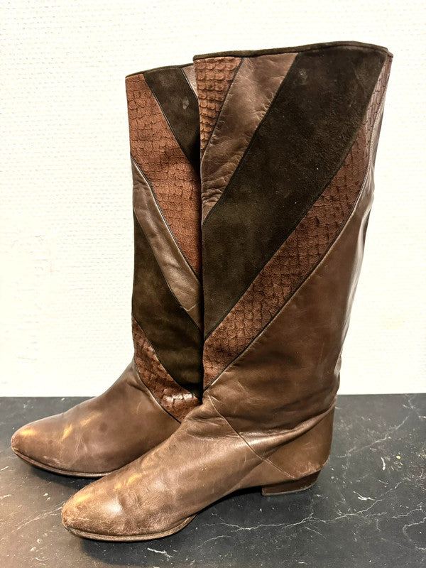 Vintage 80s Pull Up Boot