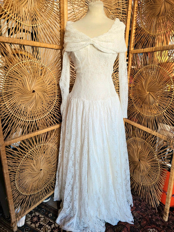 Vintage 50's Lace Wedding Dress