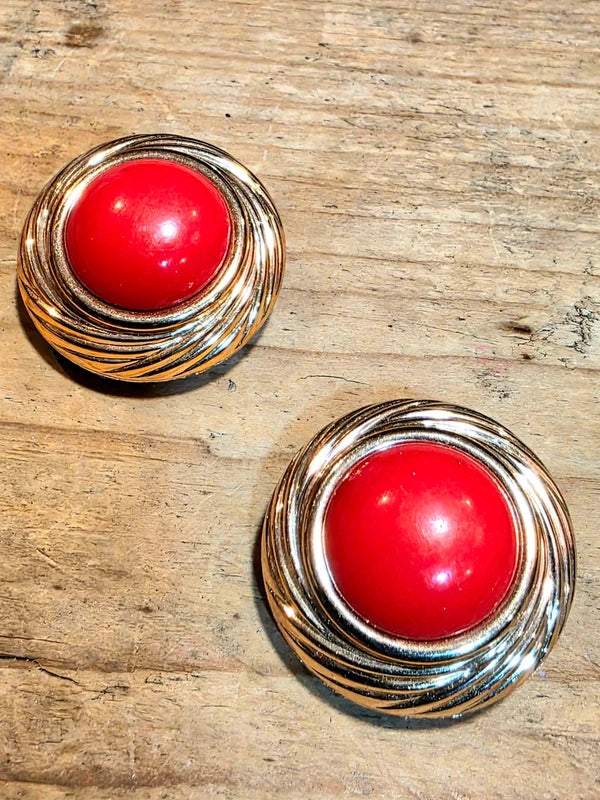 Vintage 80's Clip-On Earrings