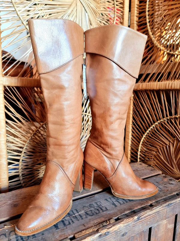 Vintage Leather 80s Anita Boots