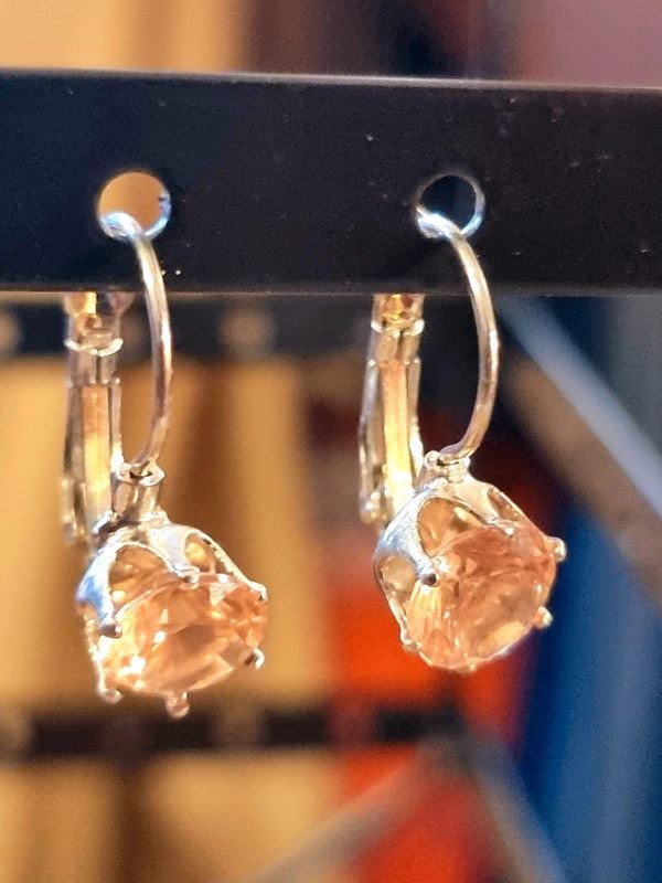 Vintage 80's Gemstone Earrings
