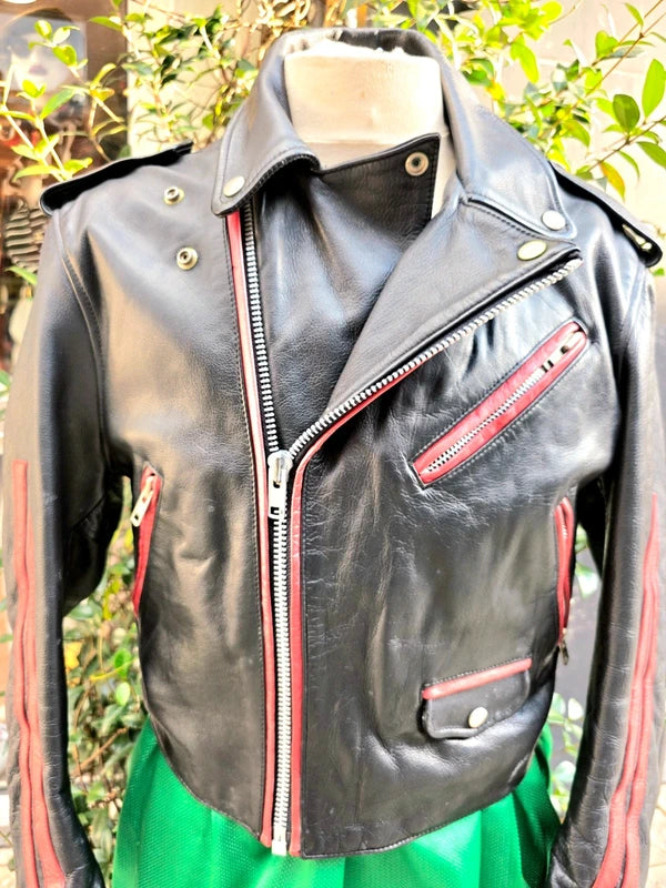 Vintage 80's Smoked Salmon Leather Jacket