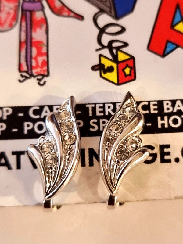 Vintage Wing Clip-On Earrings