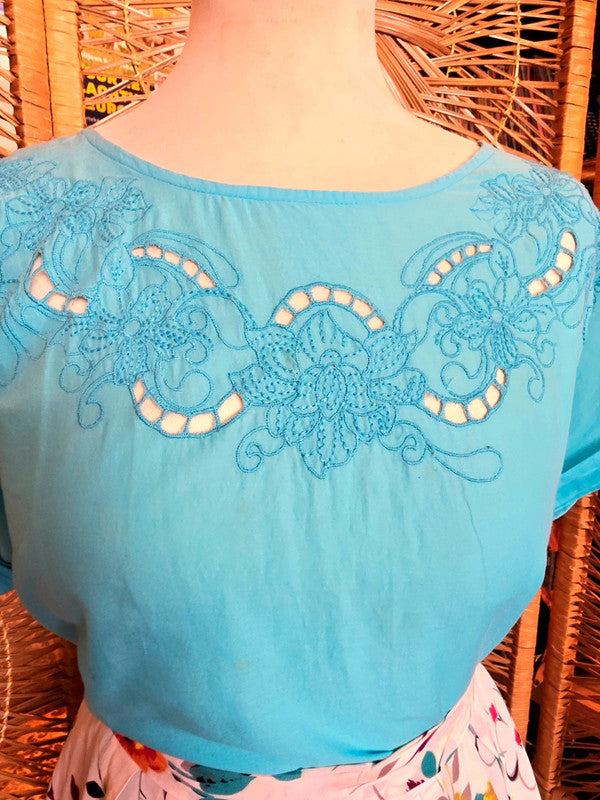 Vintage 1980s Peasant Blouse