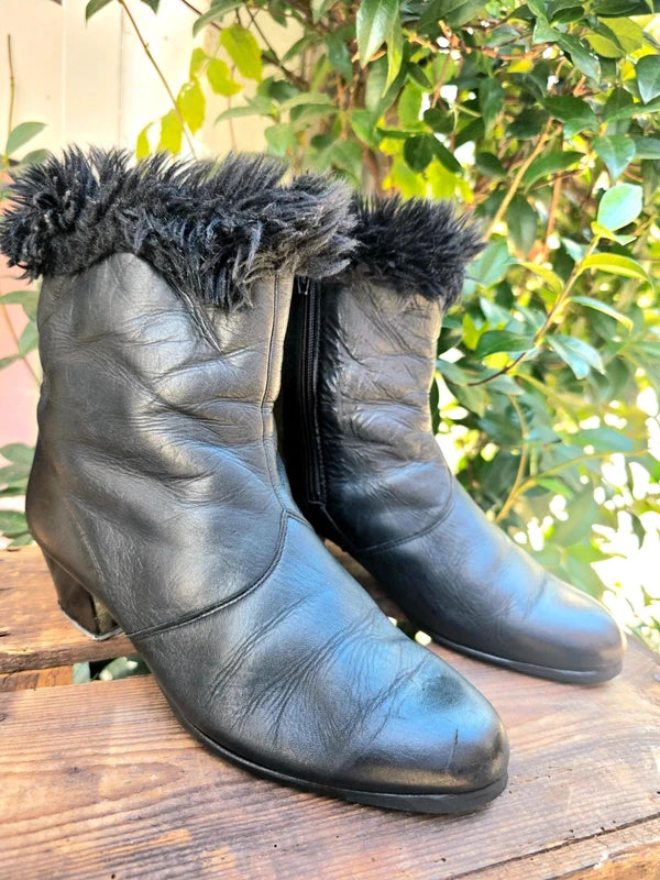 Vintage 80's Heeled Boots