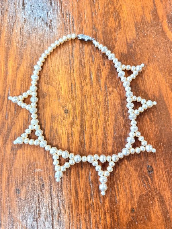 Vintage 80's Faux Pearl Chocker
