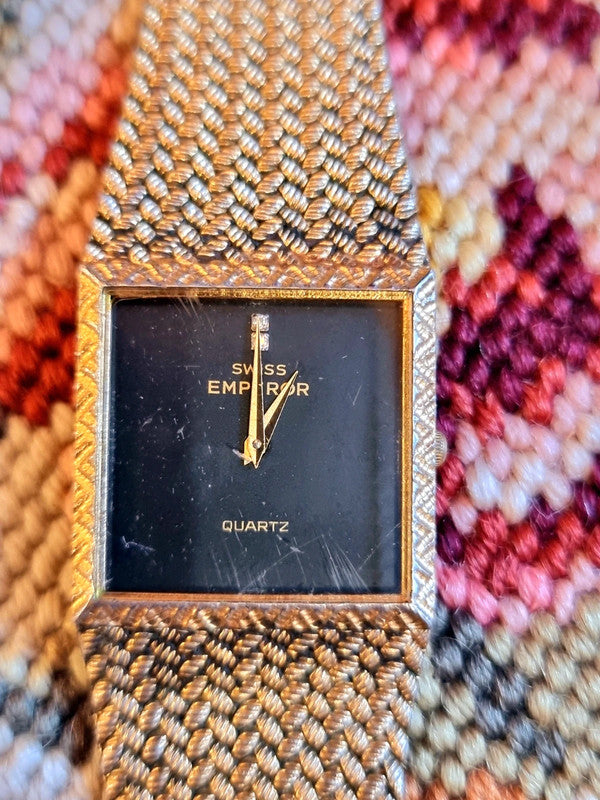 Vintage Swiss Emperor Quartz Watch