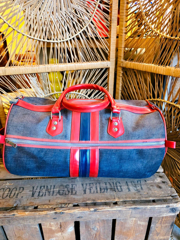 Vintage 70's Canvas Duffle Bag