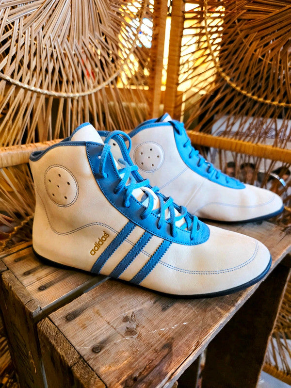 Retro Adidas Leather Boxing Wrestling Training Shoes