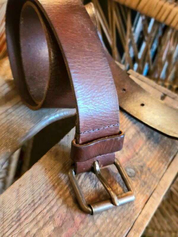 Vintage Red Label Petrol Industries Leather Belt