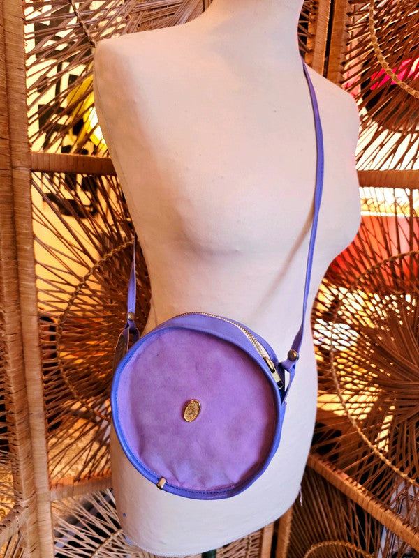 Vintage 80's Circle Shoulder Bag