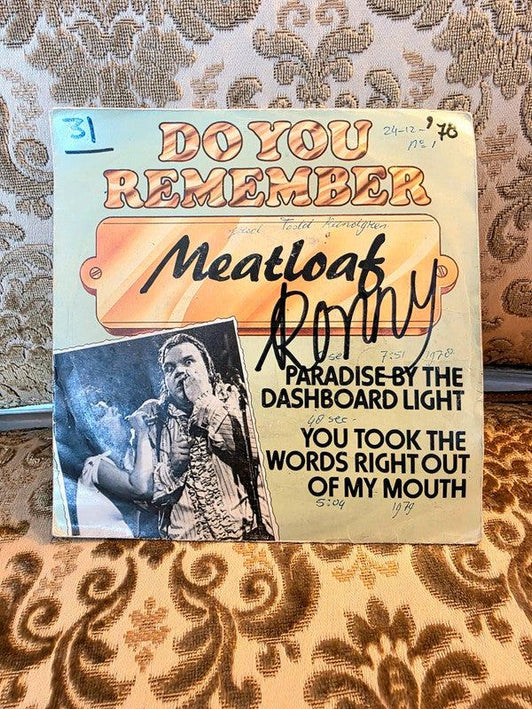Meatloaf* – Paradise By The Dashboard Light / You Took The Words Right Out Of My Mouth Vinyl Record