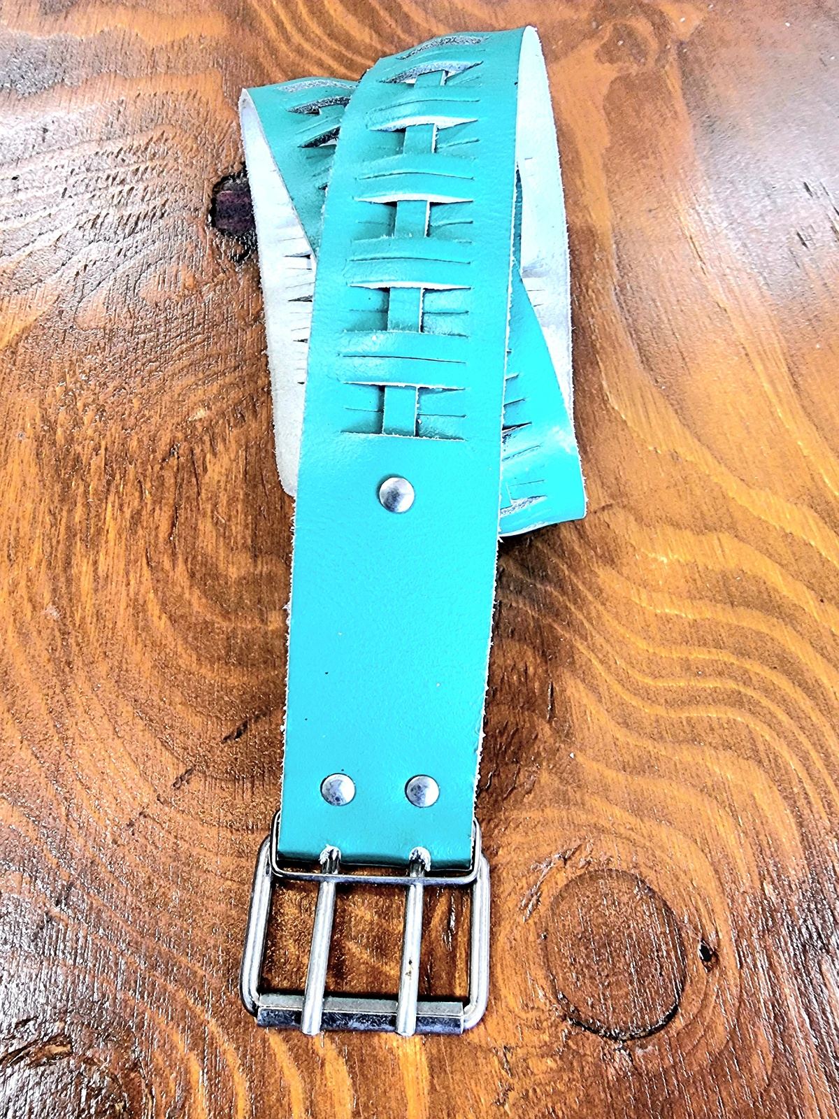 Vintage 1980s Leather Belt