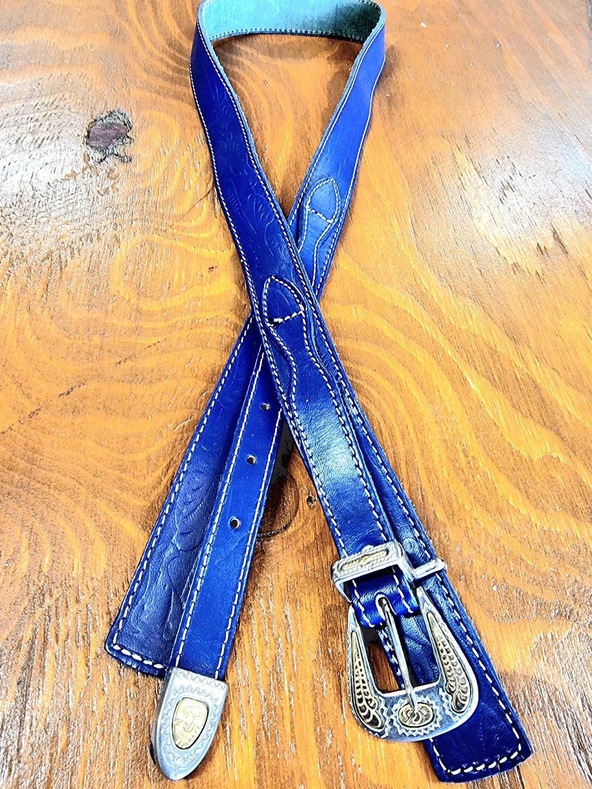 Vintage Brand New 1980s Leather Belt