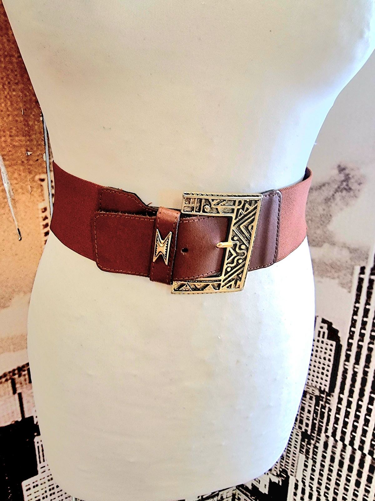 Vintage 1980s Elasticated Belt