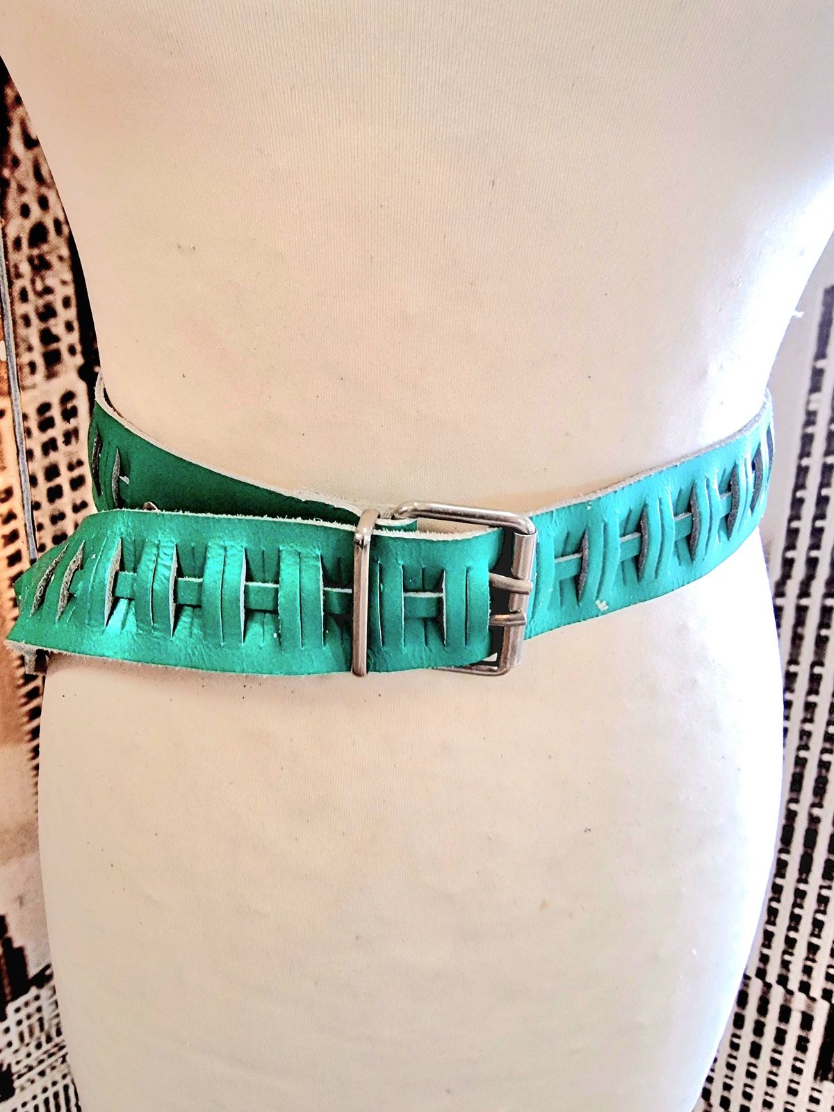 Vintage 1980s Leather Belt