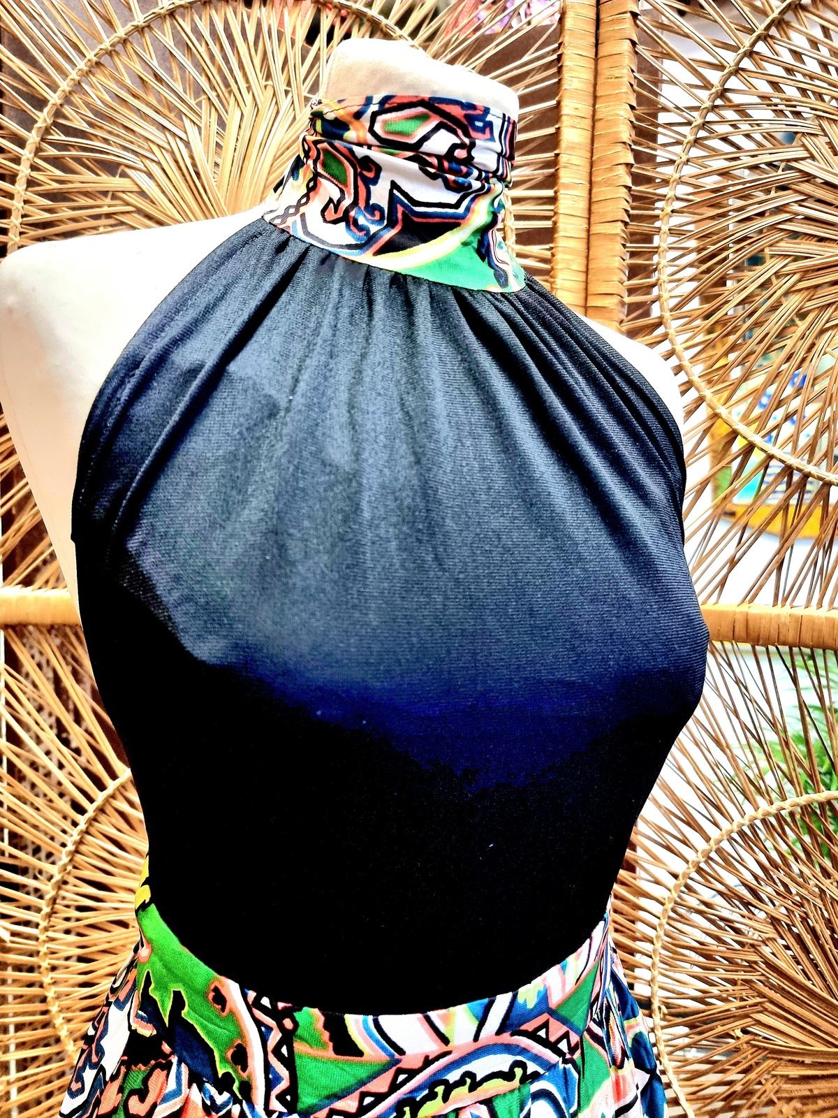 Vintage 1980's Dicel Backless Dress