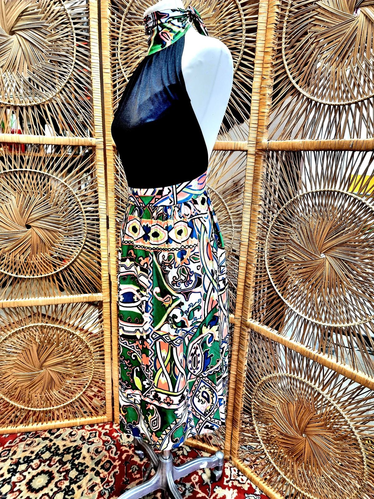 Vintage 1980's Dicel Backless Dress