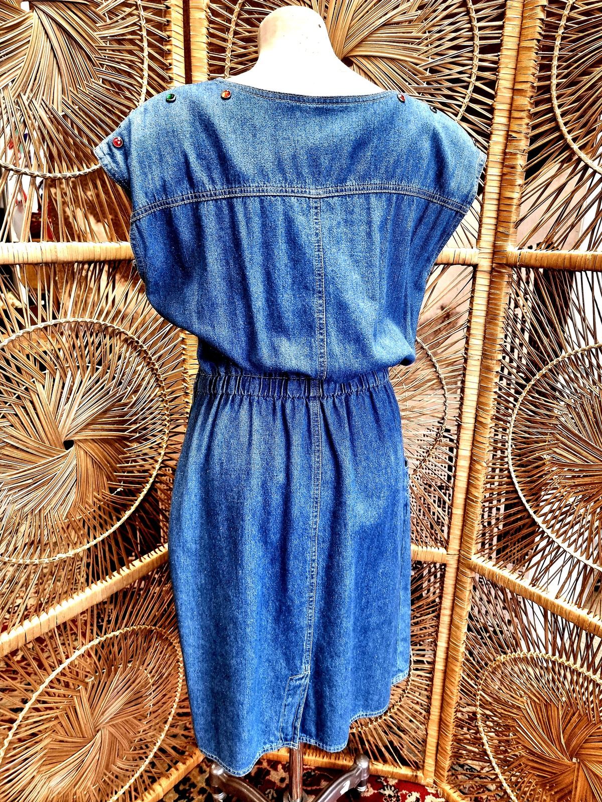 Vintage 1980's Denim Dress