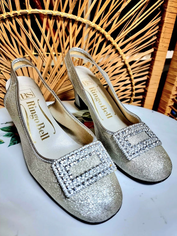 Vintage 60's Ringo Bell Slingback Shoes