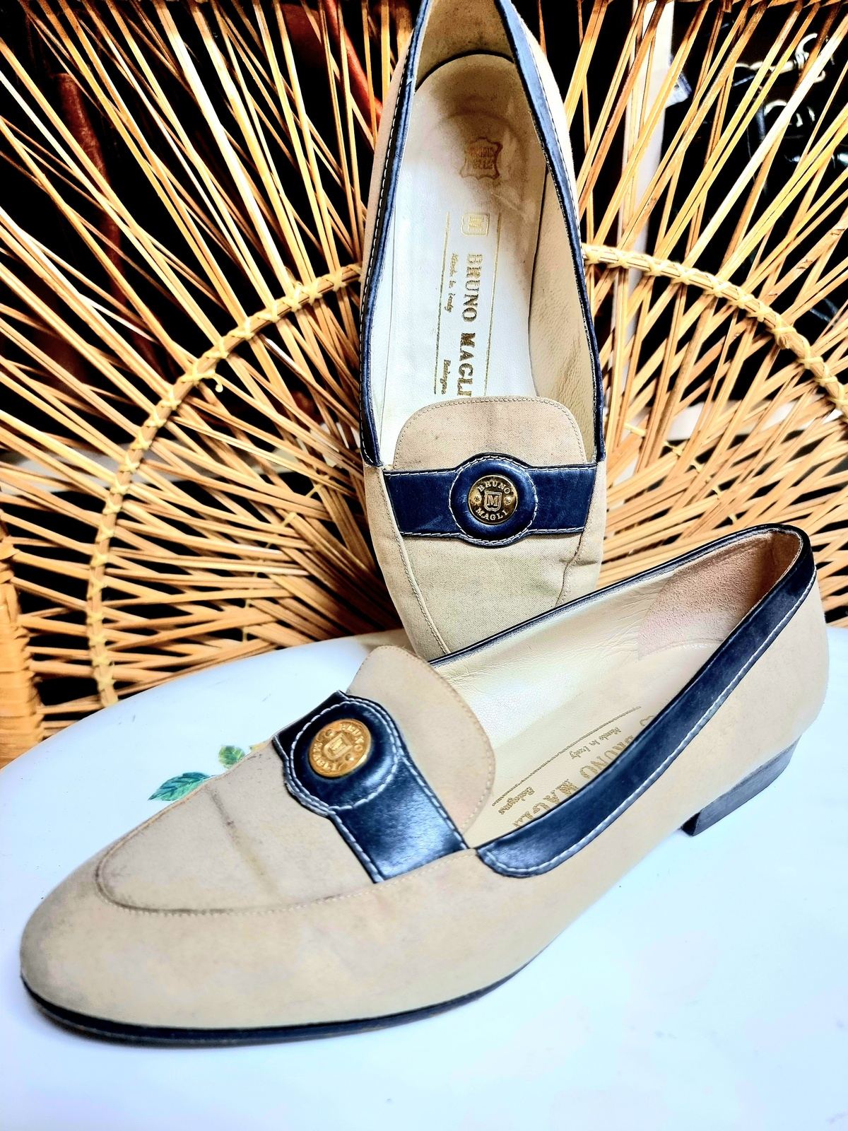 Vintage 80 s Bruno Magli Boat Shoes