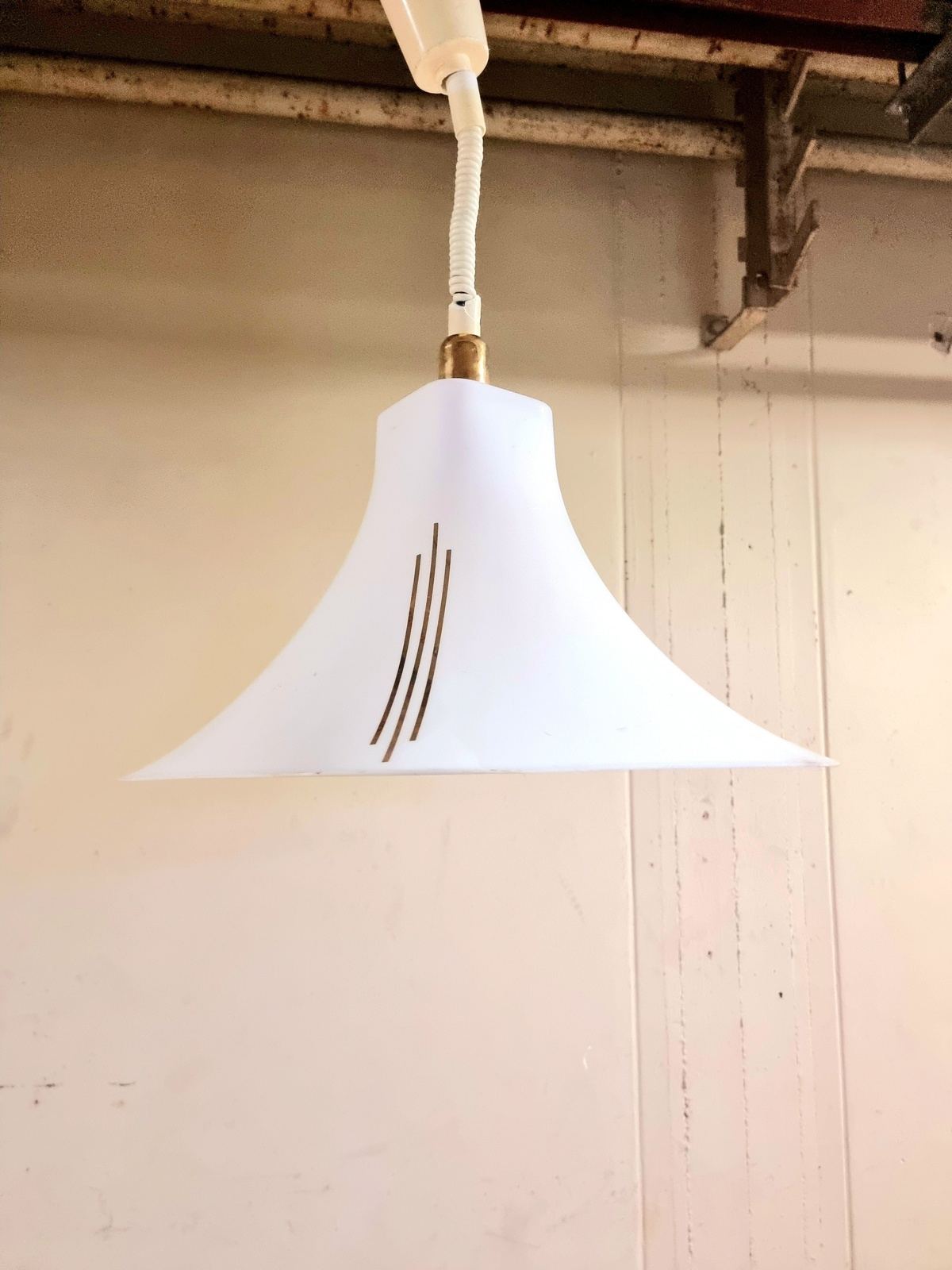 Vintage adjustable Trompet Hanglamp light