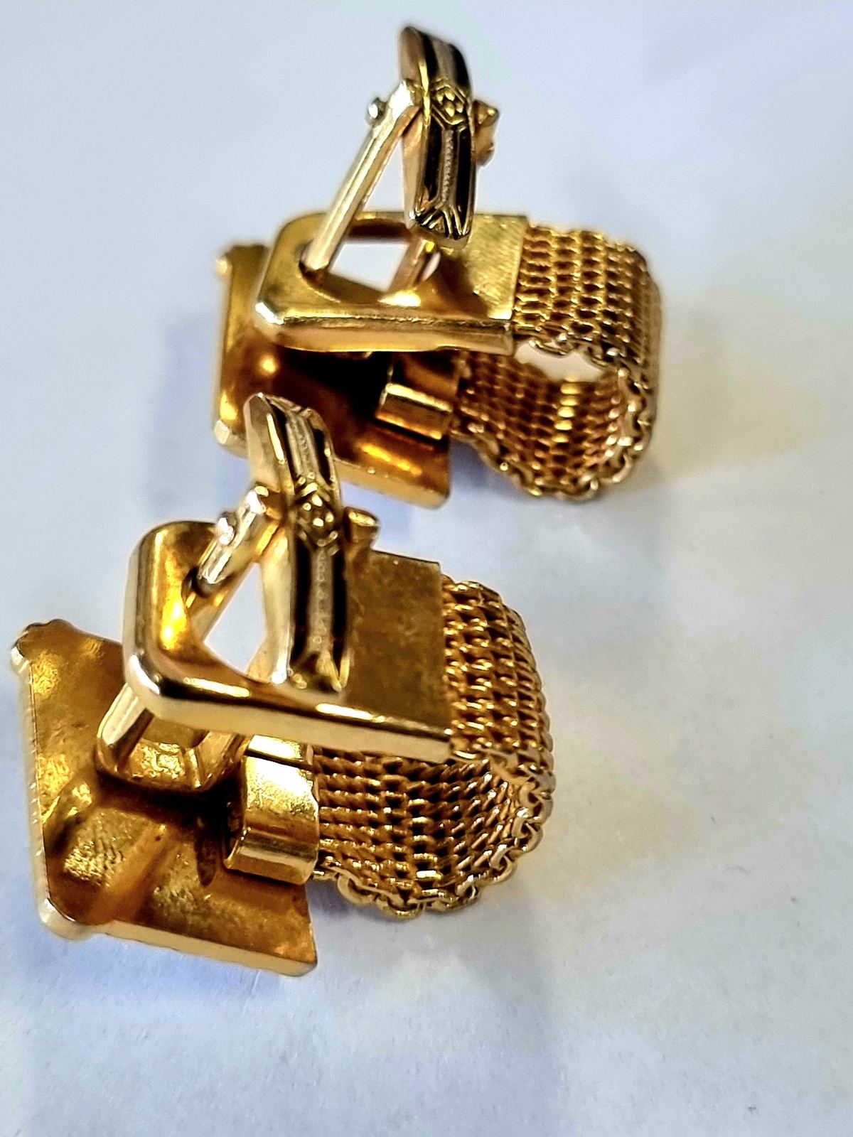 Vintage Bull Head Mesh Cufflinks