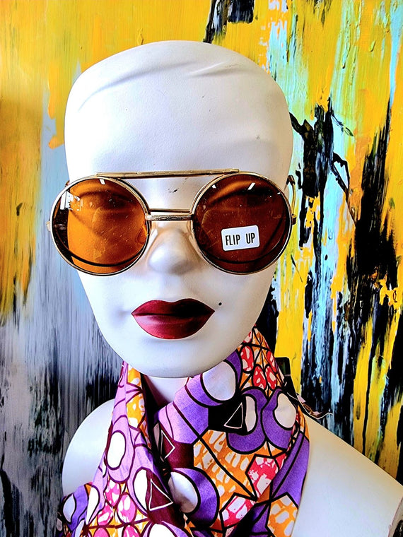 Brand New Vintage 80's Flip Up Glasses / Sunglasses