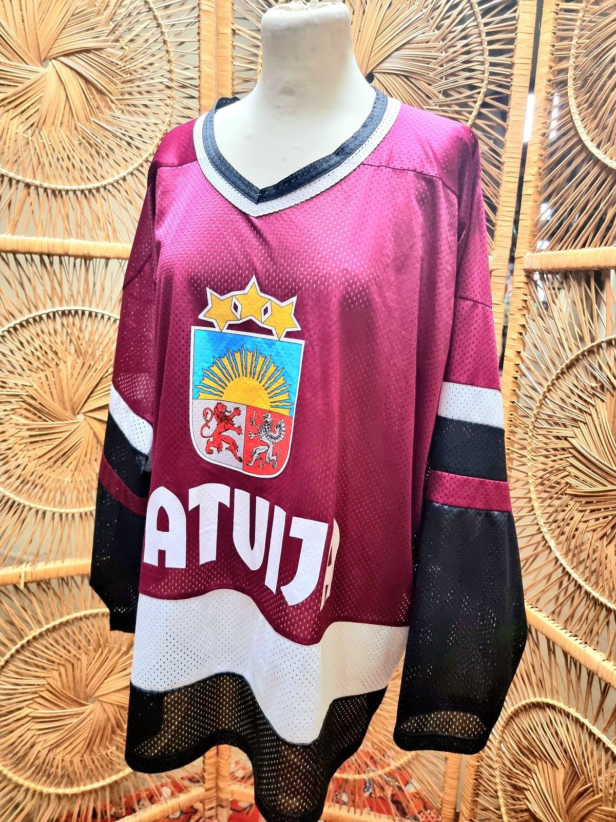 Vintage RAE Sport Latvija Latvia Hockey Jersey