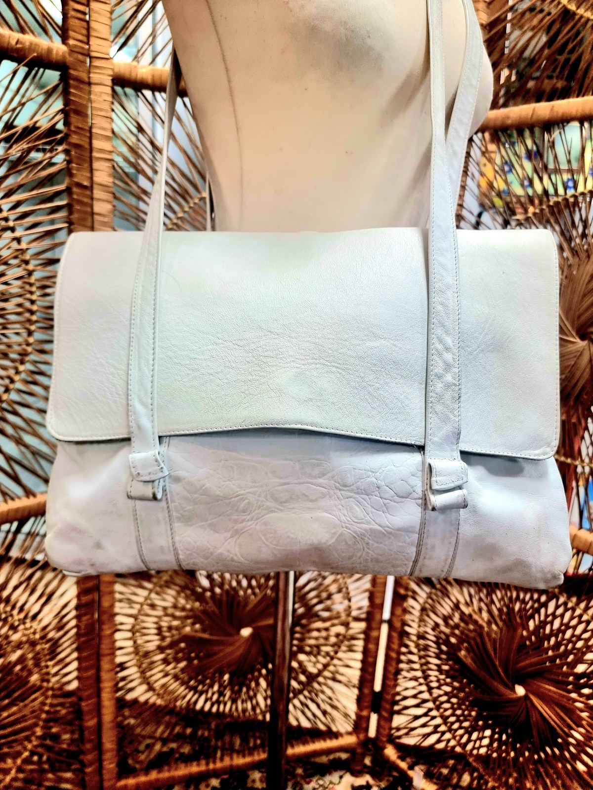 Vintage 1980's Tote Shoulder Bag