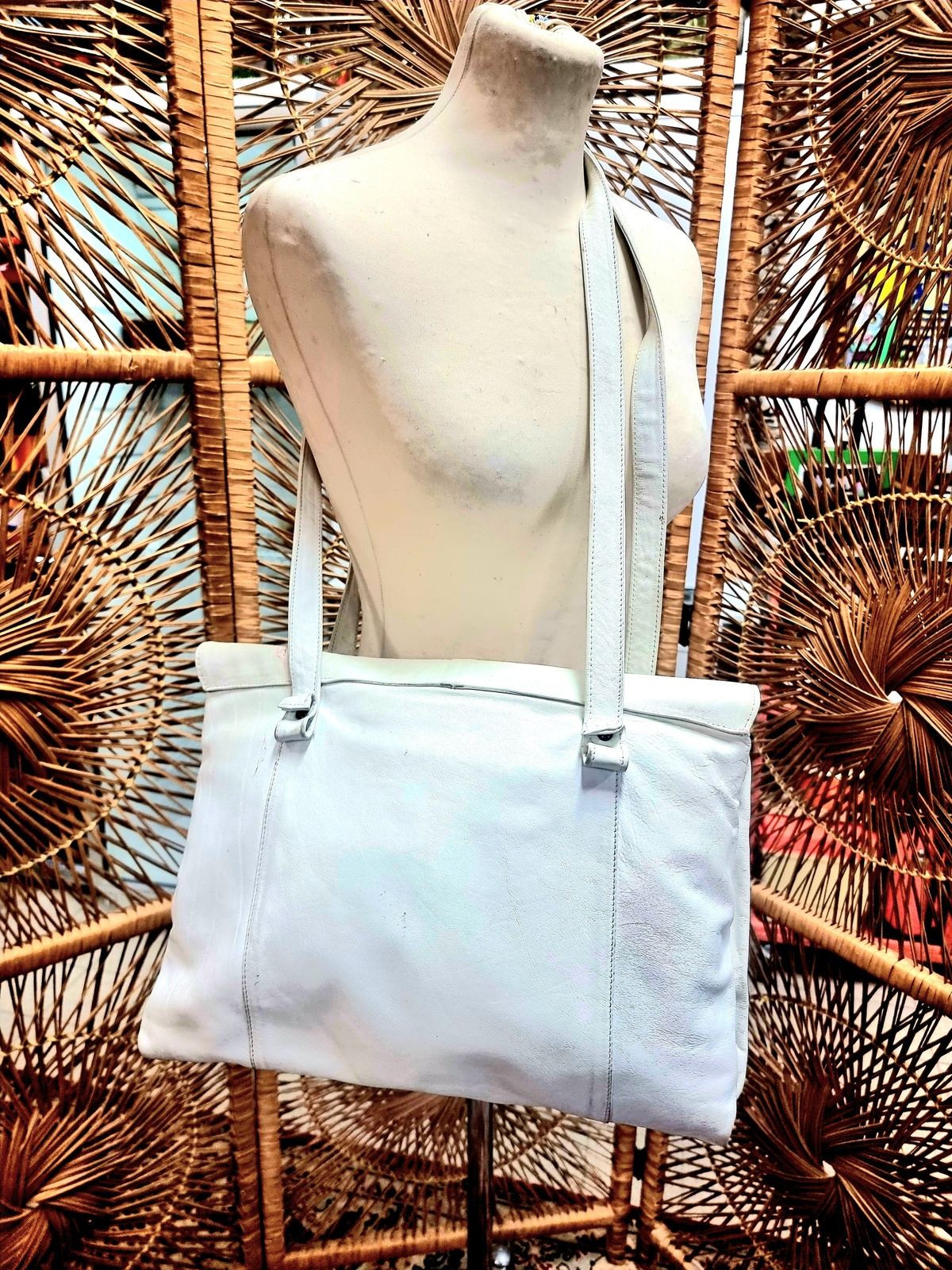 Vintage 1980's Tote Shoulder Bag