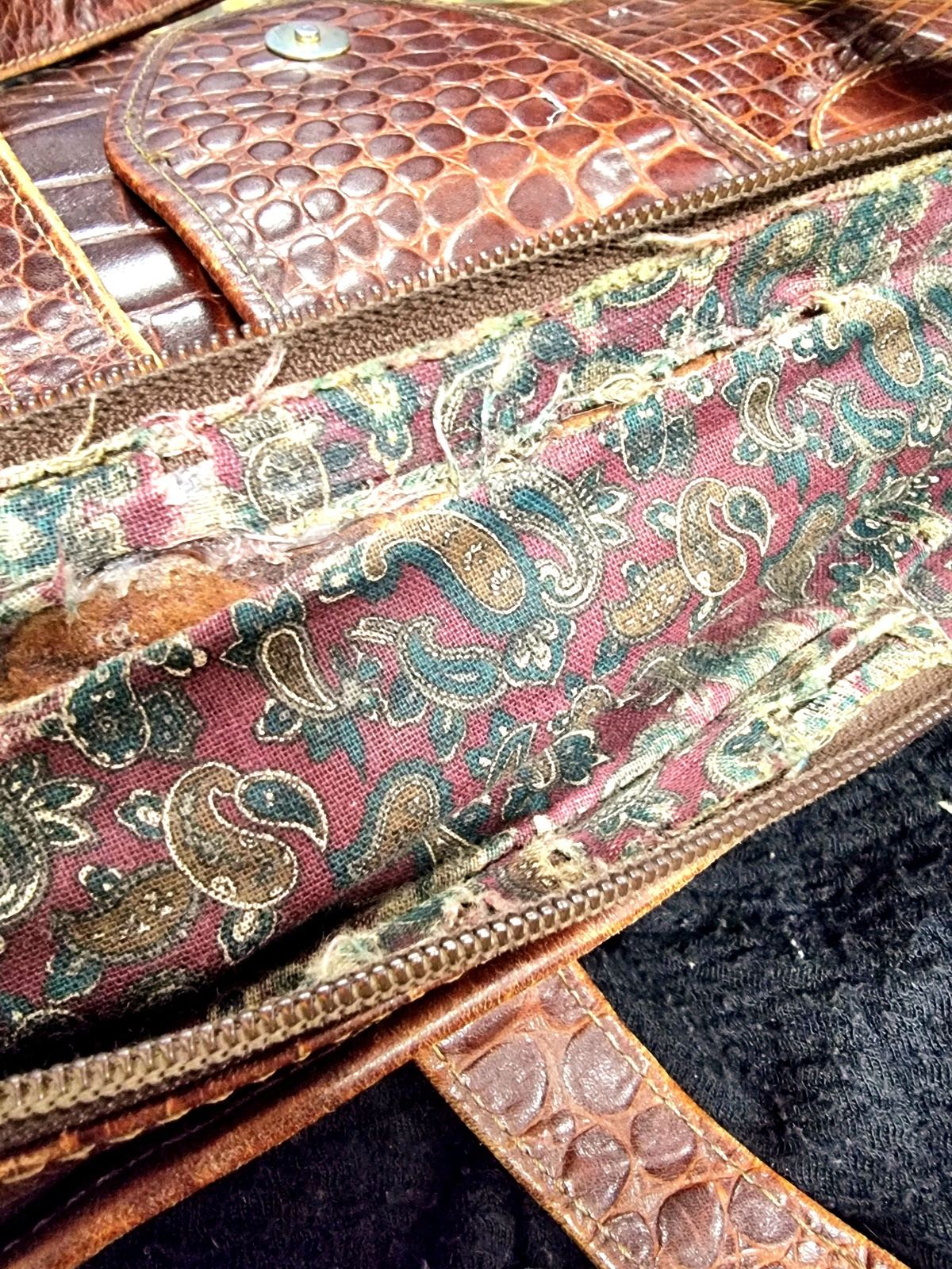 Vintage 80's Large Tote Shoulder Bag