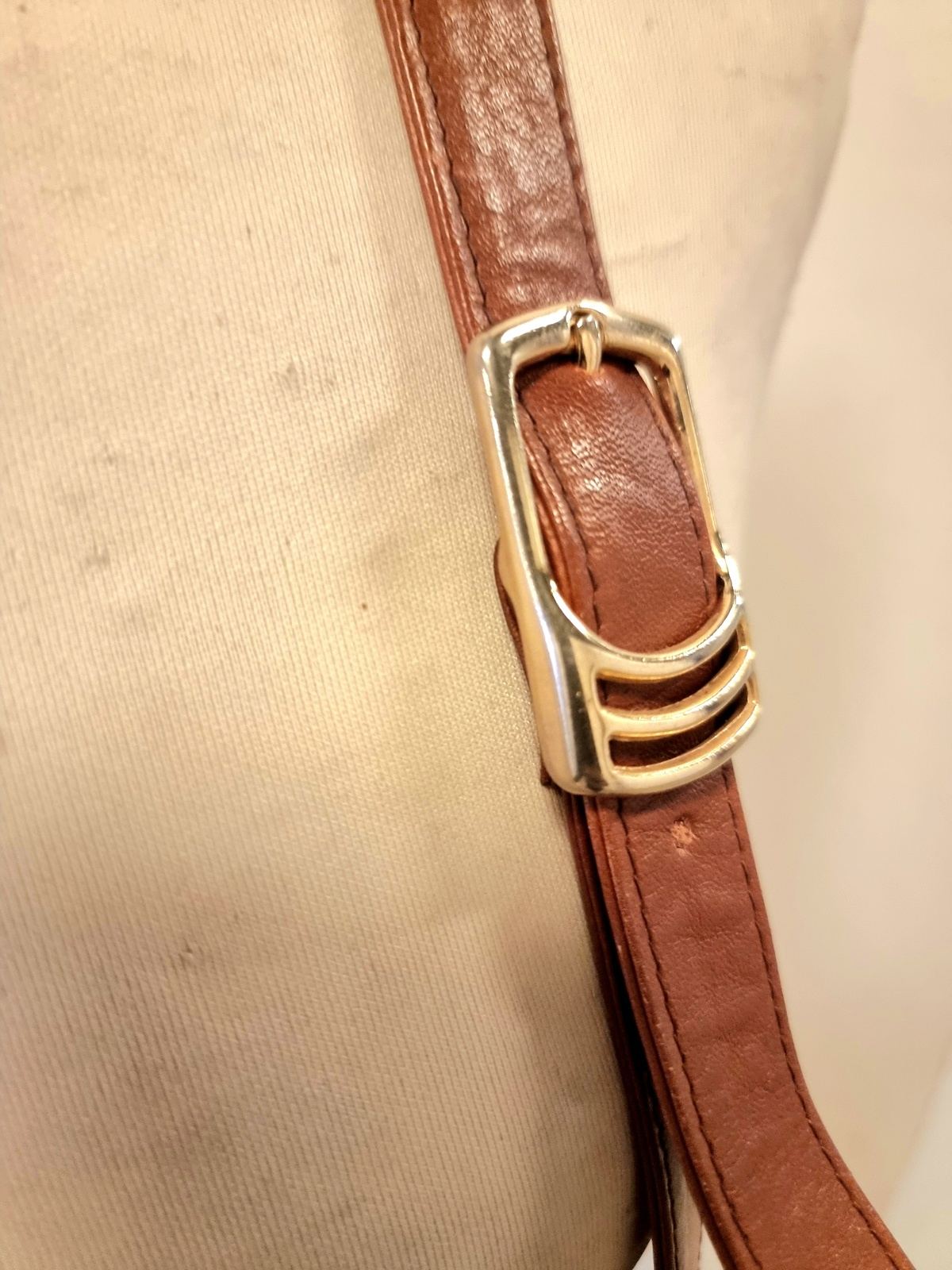 Vintage Leather 80s Shoulder Bag