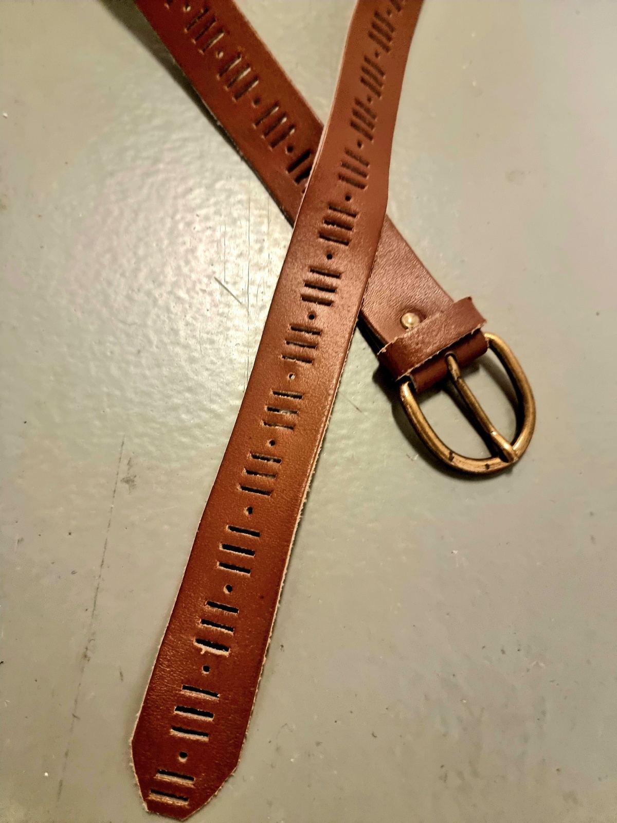 Vintage 80s Leather belt
