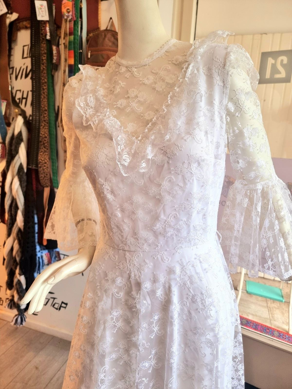 Vintage 70's/ 80's Vera Mont Wedding Dress