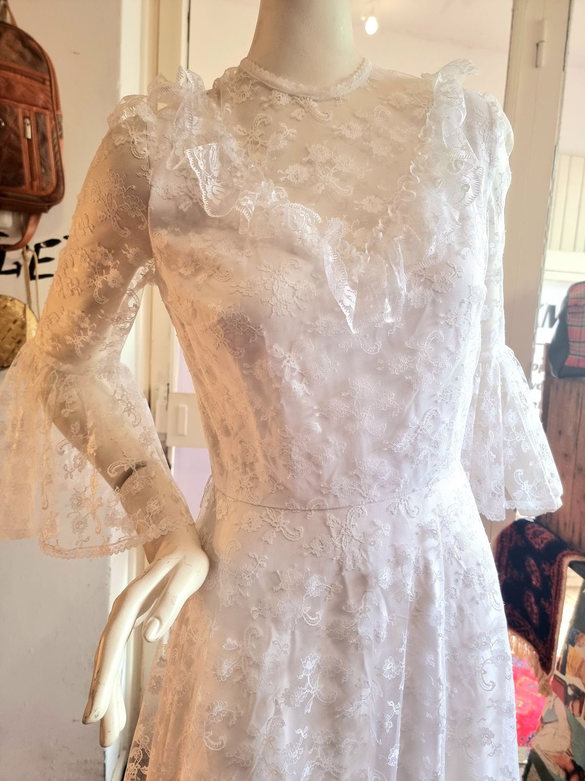 Vintage 70's/ 80's Vera Mont Wedding Dress